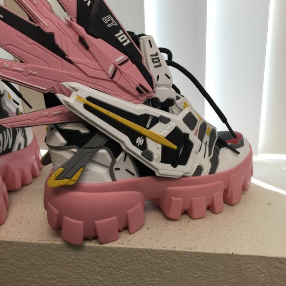 PRE LOVED - SOURSOP 04 Destiny Pink Platform Sneakers PNK/8 - SH286 - Picture 9 of 12